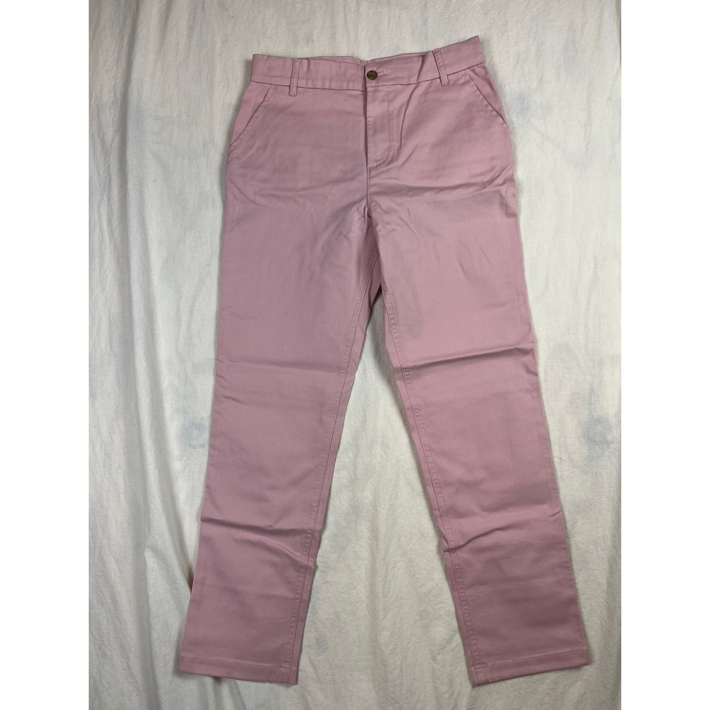 Crewcuts High-Rise Girlfriend Chino Pink Pants BS056 Size 14 NWT - Picture 1 of 5